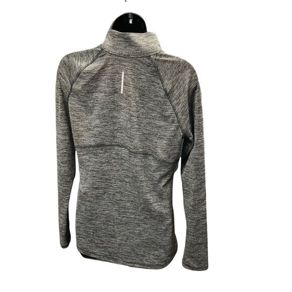CHAMPION,Gray Women’s Long Sleeve Athletic Top,1/4 Front zip, , Pullover, Sz M - Picture 2 of 8